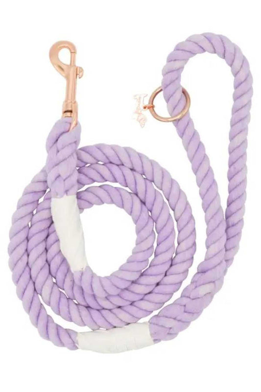 Braided Rope Leash - Lavender